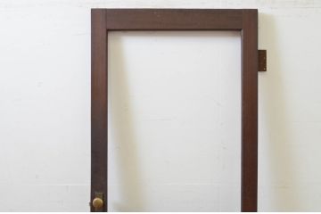 アンティーク建具　落ち着いた雰囲気を演出する木製ドア1枚(ガラス戸、扉)(R-068850)