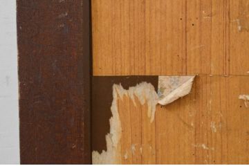 アンティーク建具　落ち着いた雰囲気を演出する木製ドア1枚(ガラス戸、扉)(R-068850)