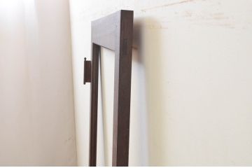アンティーク建具　落ち着いた雰囲気を演出する木製ドア1枚(ガラス戸、扉)(R-068850)