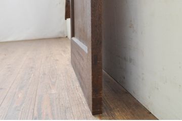アンティーク建具　落ち着いた雰囲気を演出する木製ドア1枚(ガラス戸、扉)(R-068850)