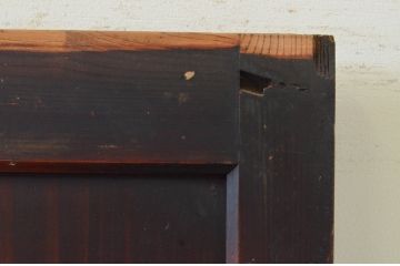 アンティーク建具　和モダンな空間作りにおすすめな格子帯戸2枚セット(引き戸、障子戸)(R-068851)