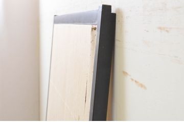 アンティーク建具　腰板欅(ケヤキ)材　和の情緒を演出する障子戸1枚(引き戸)(R-068852)