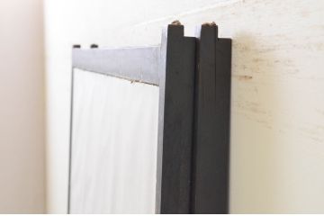 アンティーク建具　腰板欅(ケヤキ)材　和モダンな空間作りにおすすめな障子戸2枚セット(引き戸、格子戸、ガラス帯戸)(R-068854)