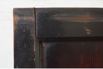 アンティーク建具　シックな空間作りにおすすめな帯戸2枚セット(引き戸、板戸)(R-068859)