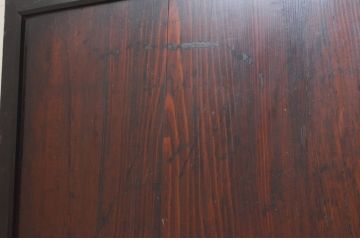アンティーク建具　シックな空間作りにおすすめな帯戸4枚セット(引き戸、板戸)(R-068860)