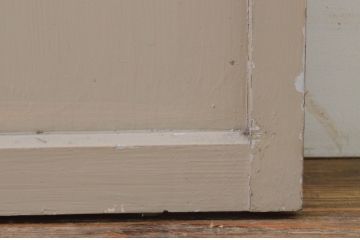 アンティーク建具　ペイント仕上げ限定　レトロな雰囲気づくりにおすすめのガラス戸2枚セット(引き戸)(R-068861)