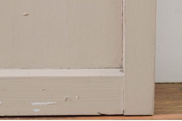 アンティーク建具　ペイント仕上げ限定　レトロな雰囲気づくりにおすすめのガラス戸4枚セット(引き戸)(R-068862)