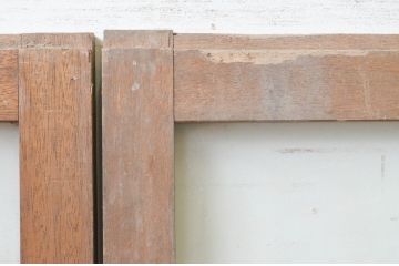 アンティーク建具　大正ロマン　和の空間を演出するガラス戸4枚セット(引き戸)(R-068863)