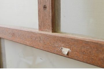 アンティーク建具　大正ロマン　和の空間を演出するガラス戸4枚セット(引き戸)(R-068863)
