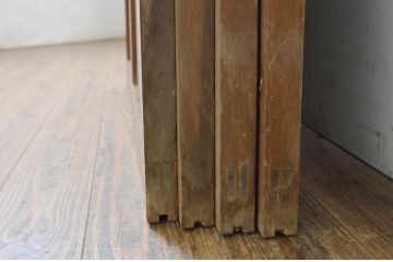 アンティーク建具　大正ロマン　和の空間を演出するガラス戸4枚セット(引き戸)(R-068863)