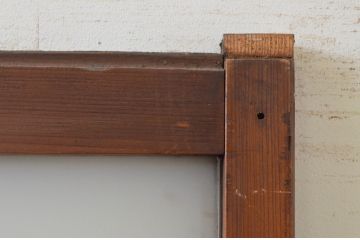 アンティーク建具　どこか懐かしい雰囲気漂う幅狭ガラス戸1枚(引き戸)(R-068864)