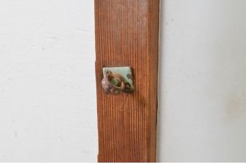 アンティーク建具　レトロな雰囲気づくりにおすすめなガラス戸1枚(引き戸)(R-068869)