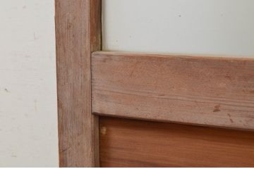 アンティーク建具　レトロな雰囲気づくりにおすすめなガラス戸1枚(引き戸)(R-068869)