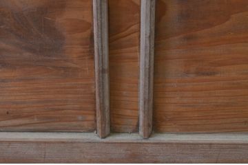 アンティーク建具　レトロな雰囲気づくりにおすすめなガラス戸1枚(引き戸)(R-068869)