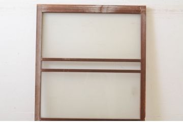 アンティーク建具　レトロな雰囲気づくりにおすすめなガラス戸1枚(引き戸)(R-068869)