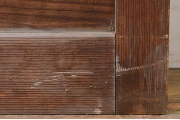 アンティーク建具　レトロな雰囲気づくりにおすすめなガラス戸1枚(引き戸)(R-068869)