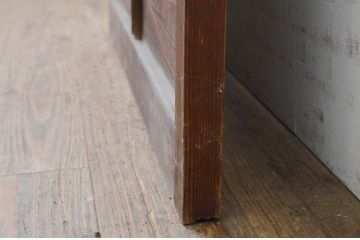 アンティーク建具　レトロな雰囲気づくりにおすすめなガラス戸1枚(引き戸)(R-068869)