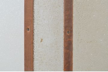 アンティーク建具　大正ロマンなお部屋作りにおすすめな幅狭ガラス戸2枚セット(引き戸)(R-068870)