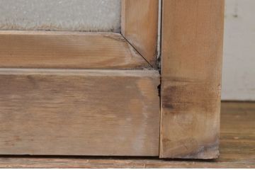 アンティーク建具　大正ロマンなお部屋作りにおすすめな幅狭ガラス戸2枚セット(引き戸)(R-068870)