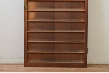アンティーク建具　上手物!!　杉材　柾目の美しい横桟付き板戸扉1枚(ドア、木製扉)(R-068872)