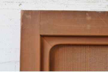 アンティーク建具　上手物!!　杉材　柾目の美しい横桟付き板戸扉1枚(ドア、木製扉)(R-068872)