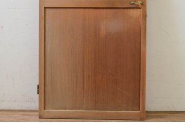 アンティーク建具　上手物!!　杉材　柾目の美しい横桟付き板戸扉1枚(ドア、木製扉)(R-068872)