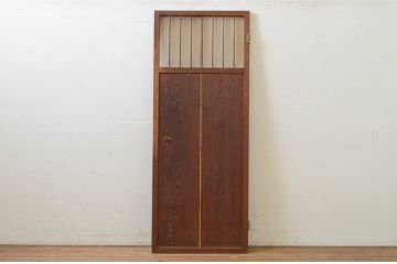 アンティーク建具　和風の空間づくりにおすすめの幅狭板戸扉1枚(木製扉、ドア)(R-068873)