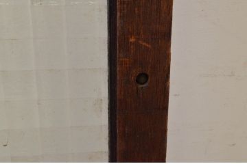 アンティーク建具　レトロな雰囲気が魅力のチェッカーガラス窓1枚(ガラス戸、引き戸)(R-068876)