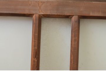アンティーク建具　大正ロマンな雰囲気作りにおすすめなガラス窓1枚(引き戸、ガラス戸)(R-068883)