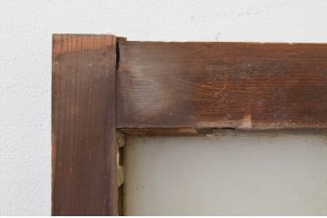 アンティーク建具　大正ロマンな雰囲気作りにおすすめなガラス窓1枚(引き戸、ガラス戸)(R-068883)