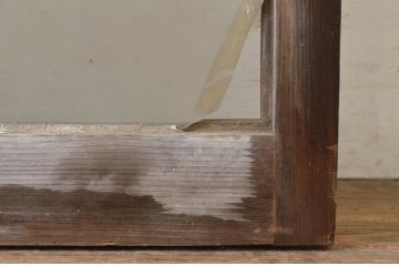 アンティーク建具　大正ロマンな雰囲気作りにおすすめなガラス窓1枚(引き戸、ガラス戸)(R-068883)
