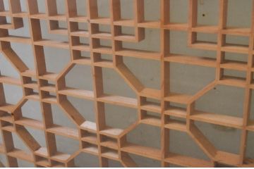 アンティーク建具　両面ガラス　和モダンな雰囲気づくりにおすすめの書院戸4枚セット(窓、組子、引き戸、ガラス戸)(R-068886)
