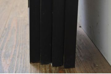 アンティーク建具　両面ガラス　和モダンな雰囲気づくりにおすすめの書院戸4枚セット(窓、組子、引き戸、ガラス戸)(R-068886)