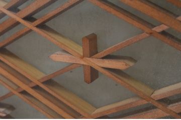 アンティーク建具　両面ガラス　和モダンな雰囲気づくりにおすすめの書院戸4枚セット(窓、組子、引き戸、ガラス戸)(R-068887)
