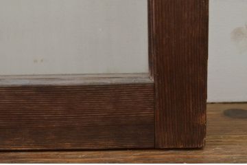 アンティーク建具　どこか懐かしい雰囲気漂うモールガラス窓4枚セット(引き戸、ガラス戸)(R-068890)