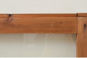 アンティーク建具　古い木味が魅力的なガラス窓2枚セット(引き戸、ガラス戸)(R-068894)