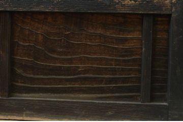 アンティーク建具　ノスタルジックな雰囲気溢れるガラス窓4枚セット(引き戸、ガラス戸)(R-068895)