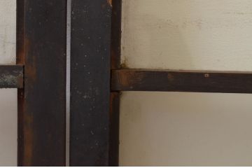 アンティーク建具　ノスタルジックな雰囲気溢れるガラス窓4枚セット(引き戸、ガラス戸)(R-068895)