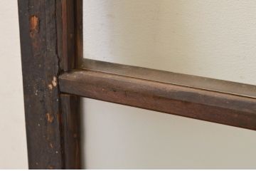 アンティーク建具　ノスタルジックな雰囲気溢れるガラス窓2枚セット(引き戸、ガラス戸)(R-068896)