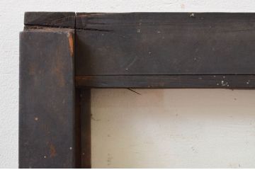 アンティーク建具　ノスタルジックな雰囲気溢れるガラス窓2枚セット(引き戸、ガラス戸)(R-068896)