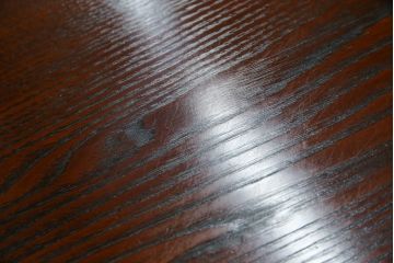 中古　美品　指物工芸家具　総栗材　手打ち金具　シンプルで品のある佇まいが魅力的な漆塗りの茶棚(飾り棚、戸棚、収納棚、サイドボード)(R-068899)