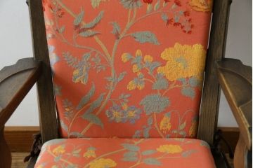 中古　神戸洋家具　永田良介商店　くつろぎの時間にオススメのロッキングチェア(アームチェア、揺り椅子、板座チェア、イス)(R-068900)