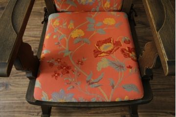 中古　神戸洋家具　永田良介商店　くつろぎの時間にオススメのロッキングチェア(アームチェア、揺り椅子、板座チェア、イス)(R-068900)