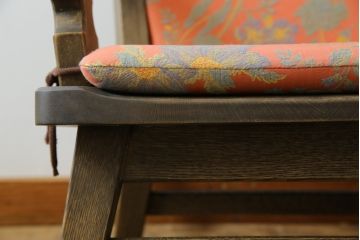 中古　神戸洋家具　永田良介商店　くつろぎの時間にオススメのロッキングチェア(アームチェア、揺り椅子、板座チェア、イス)(R-068900)