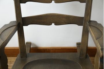 中古　神戸洋家具　永田良介商店　くつろぎの時間にオススメのロッキングチェア(アームチェア、揺り椅子、板座チェア、イス)(R-068900)