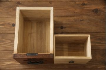 中古　美品　前面欅(ケヤキ)材　品のある佇まいが美しいローチェスト(ローボード、引き出し、衣装箪笥、和箪笥、整理タンス、収納たんす)(R-068924)