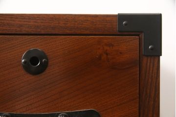 中古　美品　前面欅(ケヤキ)材　品のある佇まいが美しいローチェスト(ローボード、引き出し、衣装箪笥、和箪笥、整理タンス、収納たんす)(R-068924)