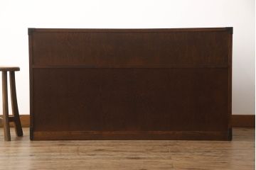 中古　美品　前面欅(ケヤキ)材　品のある佇まいが美しいローチェスト(ローボード、引き出し、衣装箪笥、和箪笥、整理タンス、収納たんす)(R-068924)