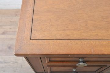中古　DREXEL HERITAGE(ドレクセルヘリテイジ)　Triune(トライユン)　モダンクラシックなデザインが素敵なニーホールデスク(両袖デスク、机、ワークデスク、在宅用、在宅ワーク用、店舗什器)(定価約41万円)(R-068928)