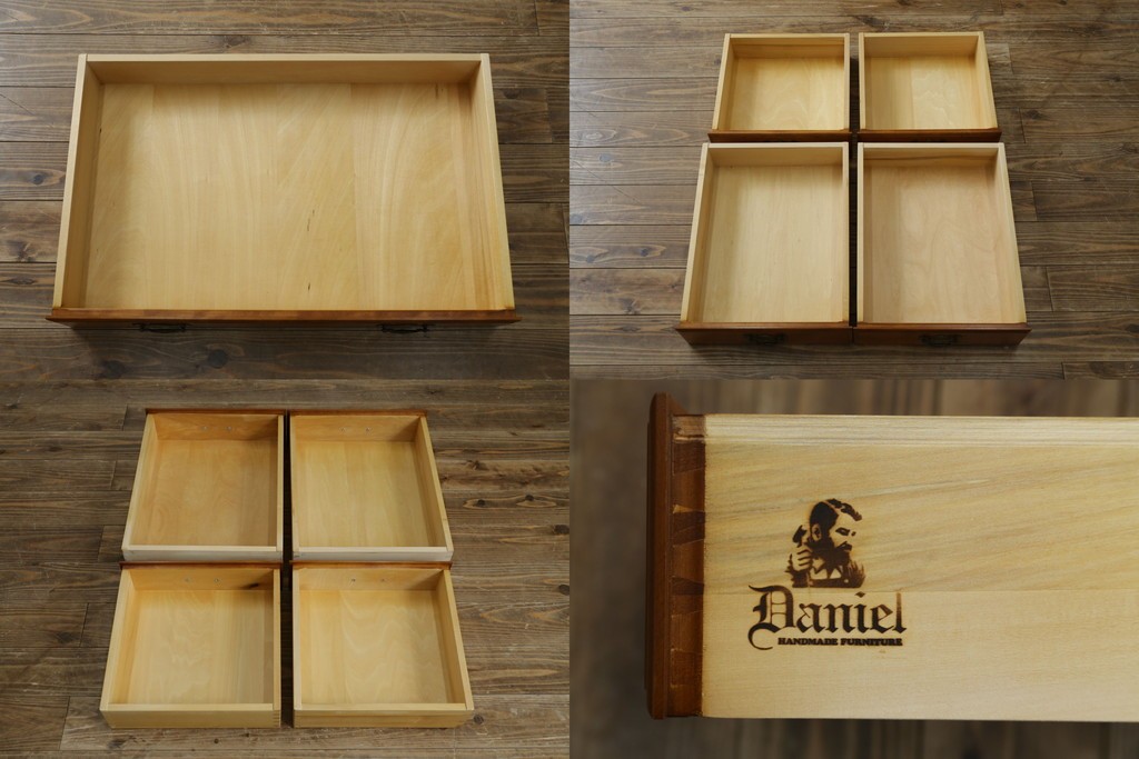 中古　横浜ダニエル(daniel)　イギリスアンティークを彷彿させる佇まいが魅力のカップボード　定価約140万円　(R-068930)